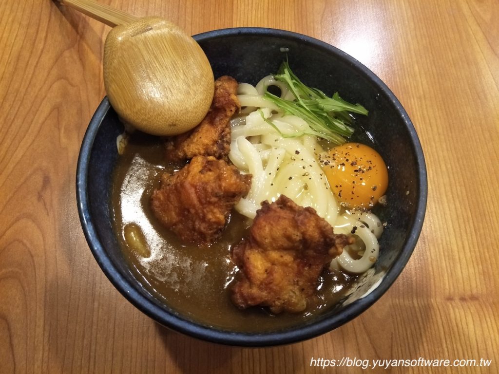 銀河堂 讚岐 烏龍麵 釜玉雞塊咖哩乾麵