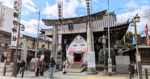 [日本福岡] 櫛田神社，巨大的山笠，千年的銀杏神樹，限定時間的多福神之臉，旁邊的川端通商店街