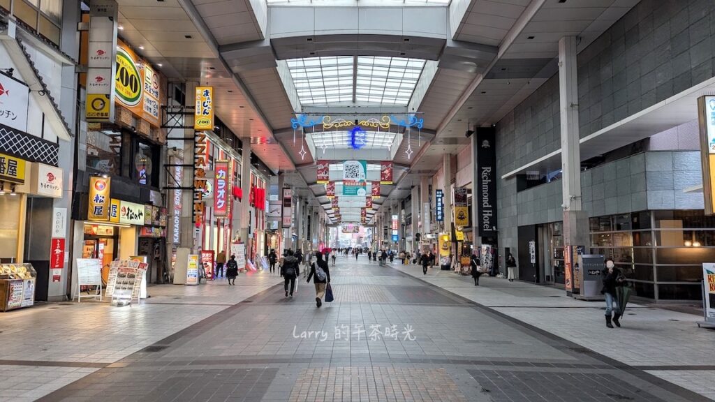 日本熊本, 電車辛島町站下車後往東走的新市街商店街