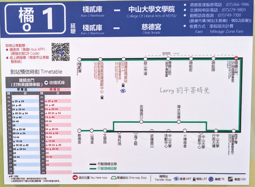高雄橘1公車路線圖