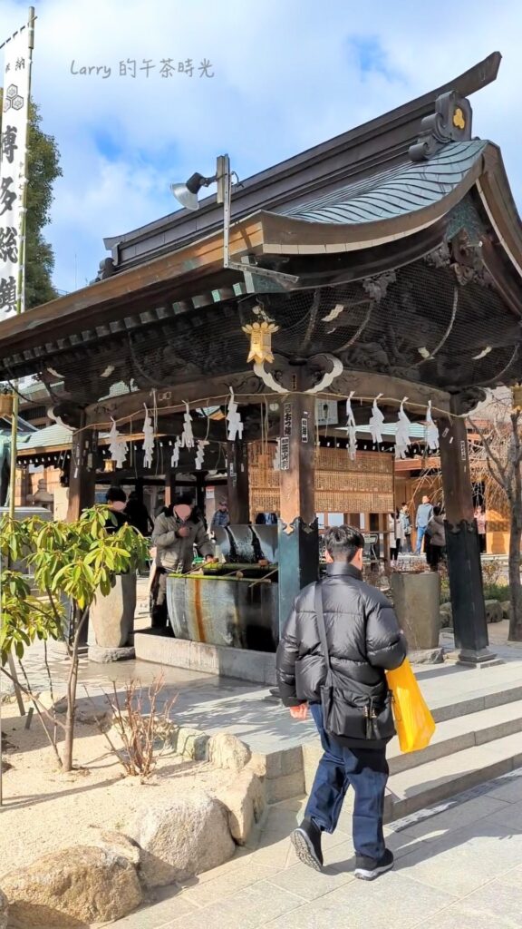 福岡博多的櫛田神社, 神社中的手水舍