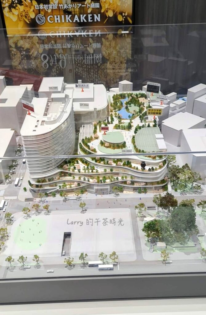 日本熊本 櫻町購物中心 (SAKURA MACHI), 整個櫻町的立體模型