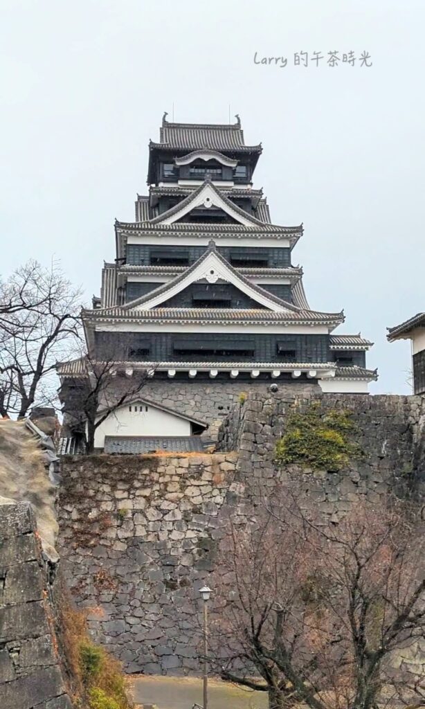 熊本城入園路線, 天守閣的側面