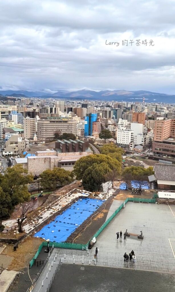熊本城天守閣6樓展望台, 往外看熊本市景