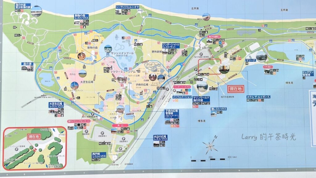 福岡 海之中道的地圖