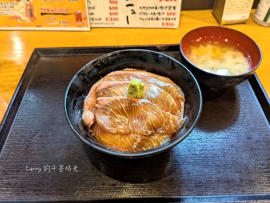 鹿兒島「漬け丼屋 櫻勘」紅甘生魚片醃漬丼飯 (づけ丼)