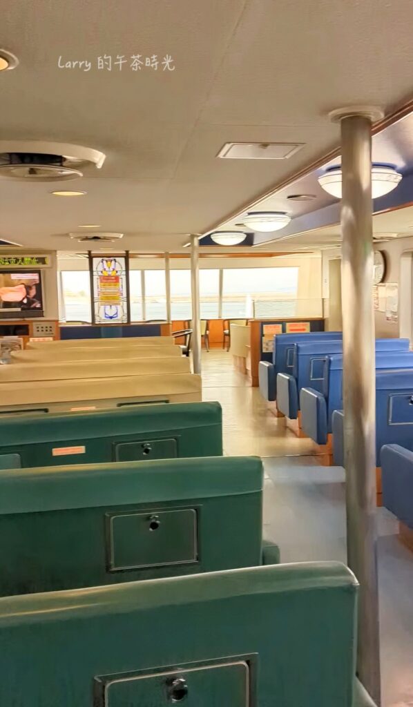 櫻島渡輪的內部裝潢