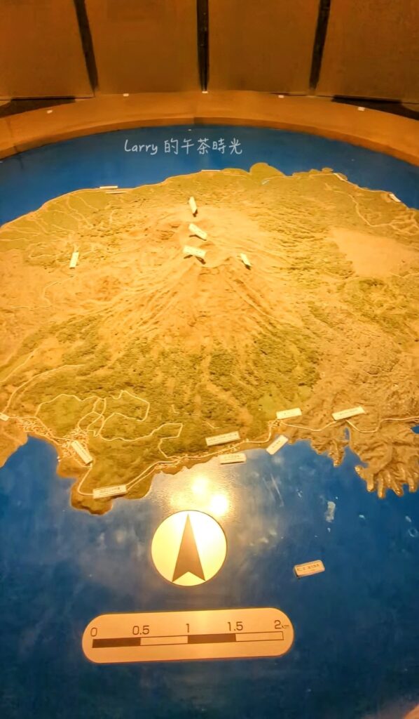 櫻島遊客中心, 立體火山模型