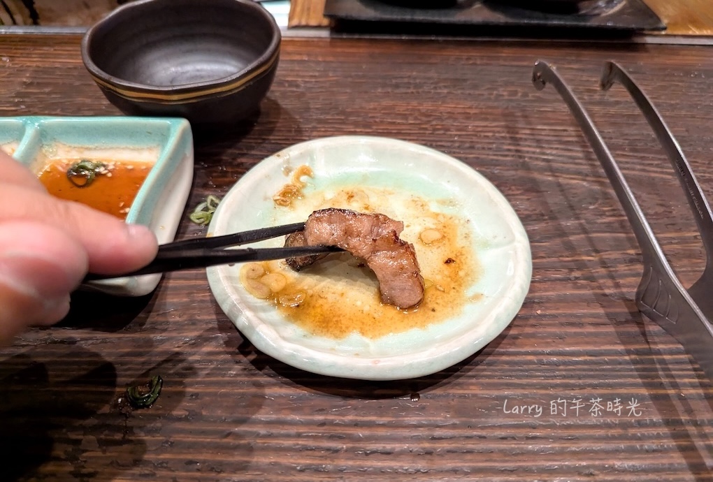 鹿兒島 薩摩內臟舖的牛肋條 (中落ちカルビ)