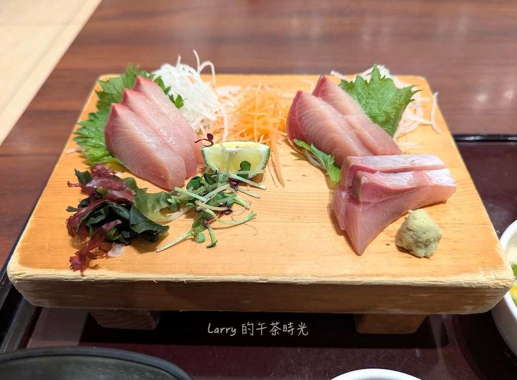 鹿兒島 山形屋食堂的鰤王定食，其中的鰤魚生魚片