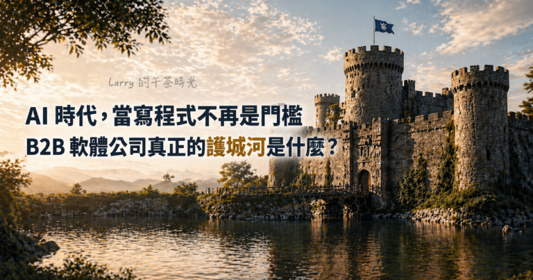 AI 時代的軟體業：當寫程式不再是門檻，B2B 軟體公司真正的護城河是什麼？